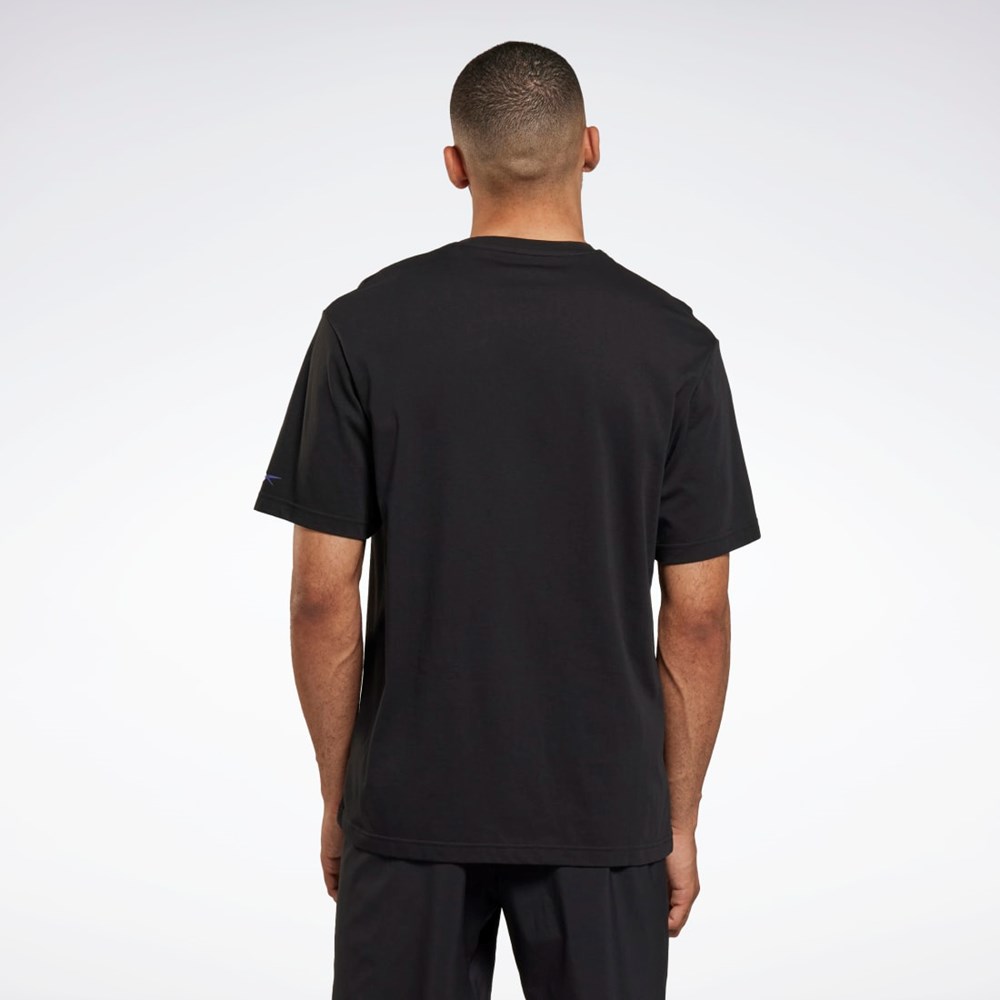 Reebok Les Mills® Oversized Graafinen T-Shirt Mustat | HFTLDI-065
