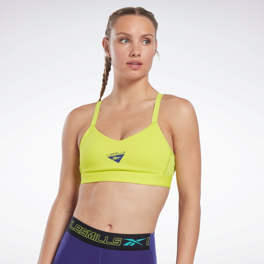 Reebok Les Mills® Reebok Lux Strappy Sports Bra Keltainen | HYGEKT-713