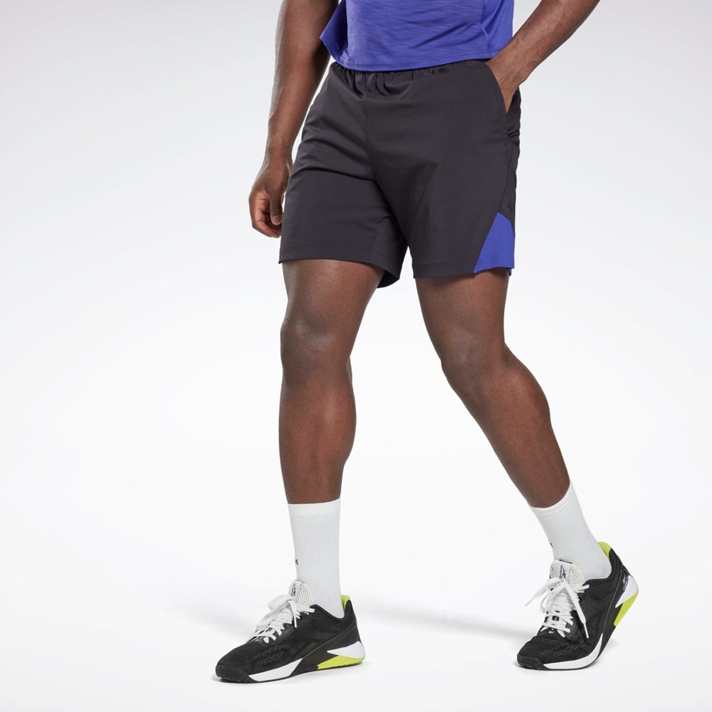 Reebok Les Mills® Strength 2.0 Shorts Mustat | QRVNUE-851