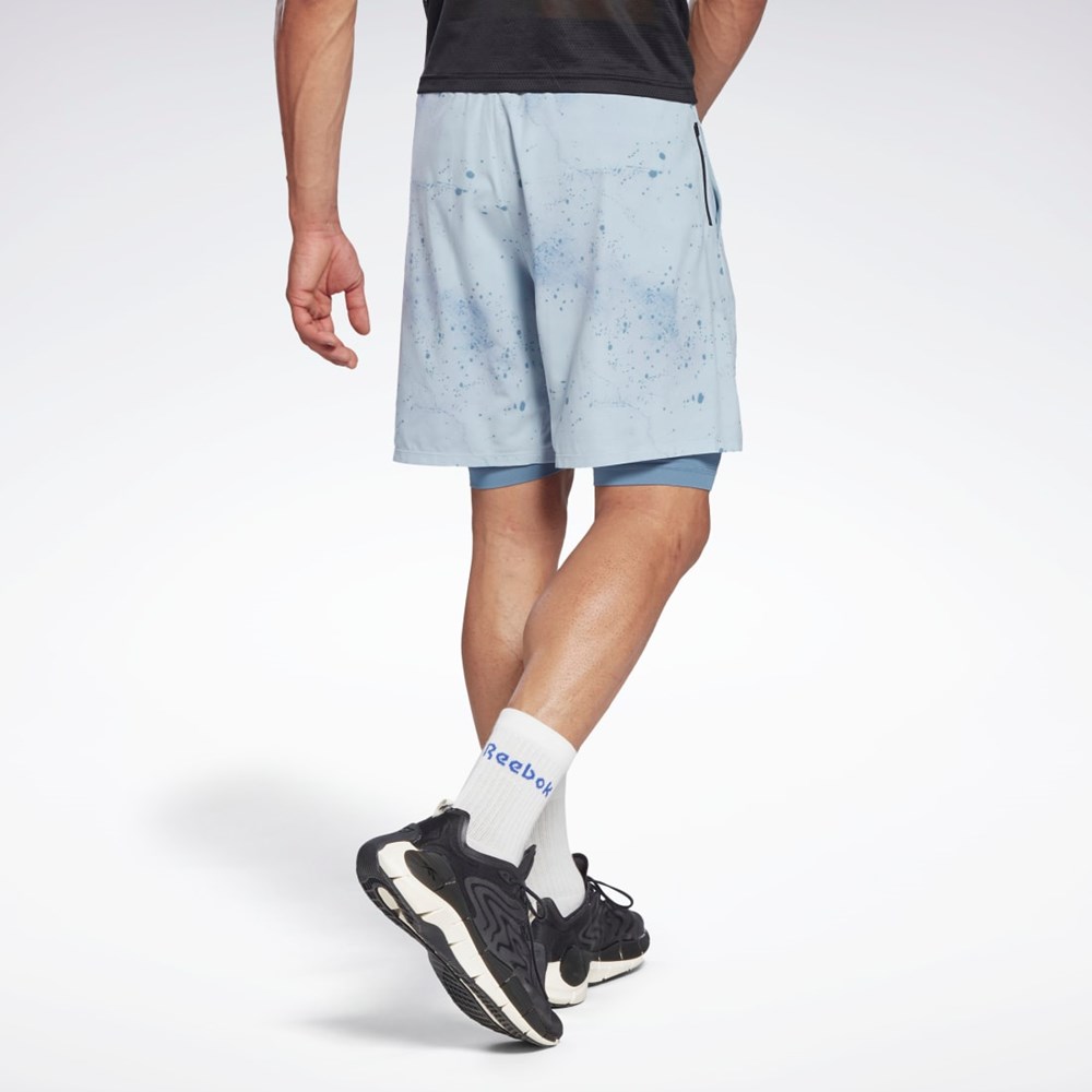 Reebok Les Mills® Strength Two-in-One Shorts Harmaat | YXLWUZ-789
