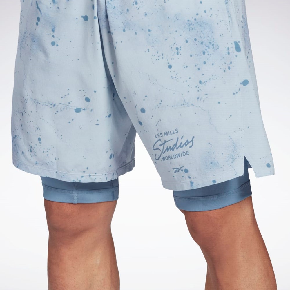 Reebok Les Mills® Strength Two-in-One Shorts Harmaat | YXLWUZ-789