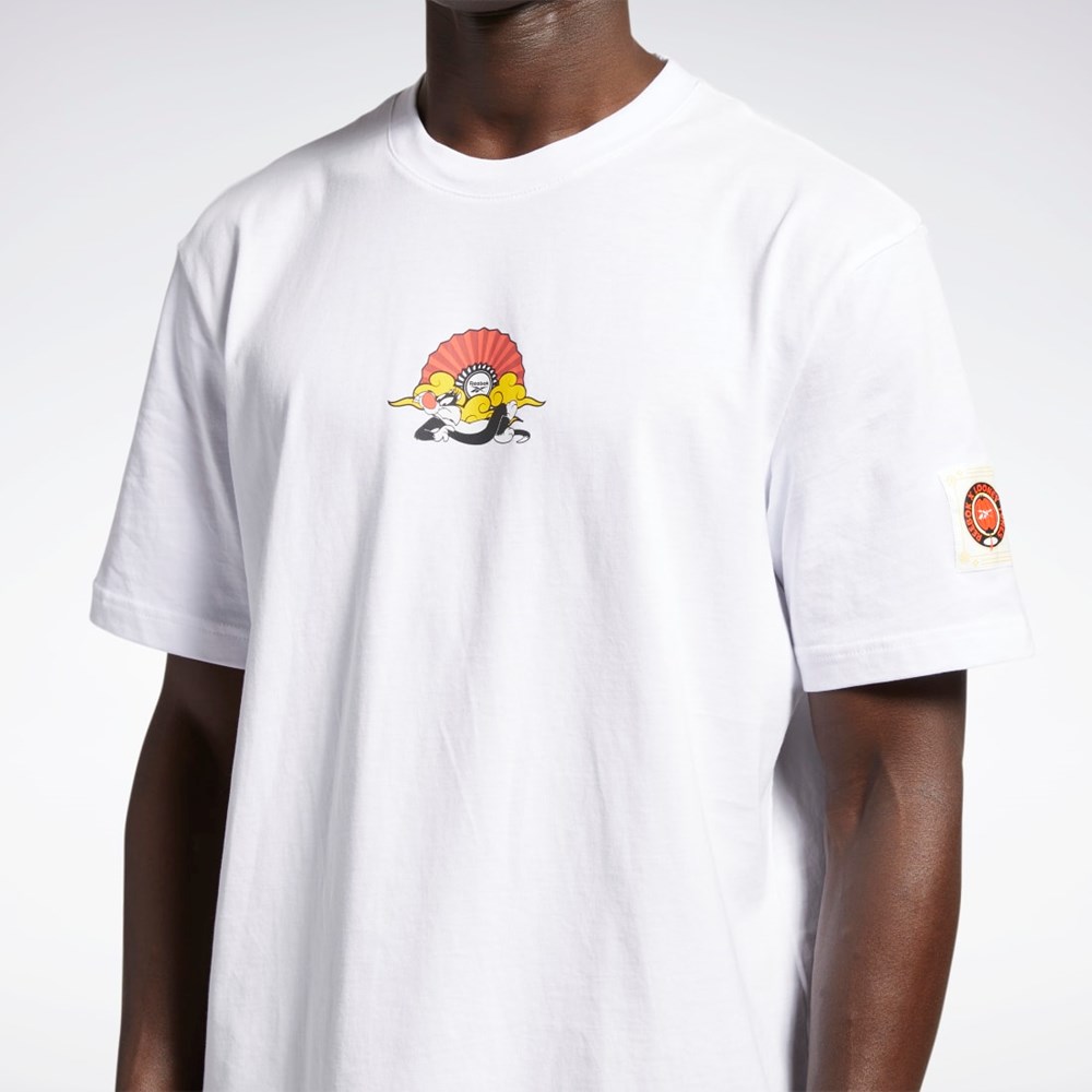 Reebok Looney Tunes T-Shirt Valkoinen | OFWDVQ-892