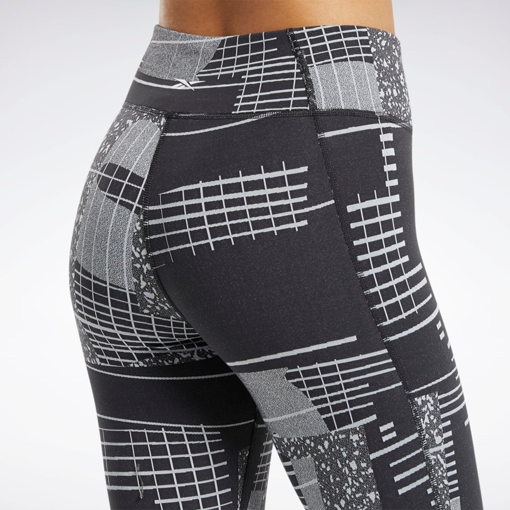 Reebok Lux 3/4 Length 2 Leggings Mustat Harmaat | KHSTGI-037