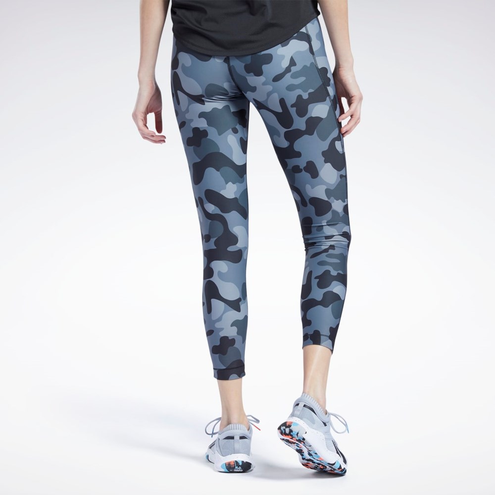 Reebok Lux Bold High-Rise Leggings Mustat | XVQRUB-728
