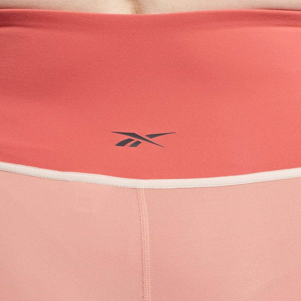 Reebok Lux High-Waisted Colorblock Tights (Plus Size) Koralli | SBMCUY-897