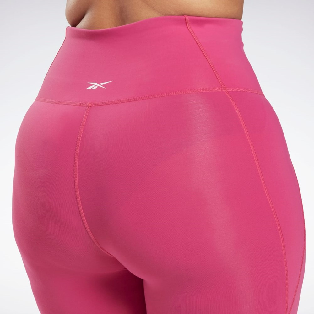 Reebok Lux High-Waisted Tights (Plus Size) Pinkki | CNPUVW-380