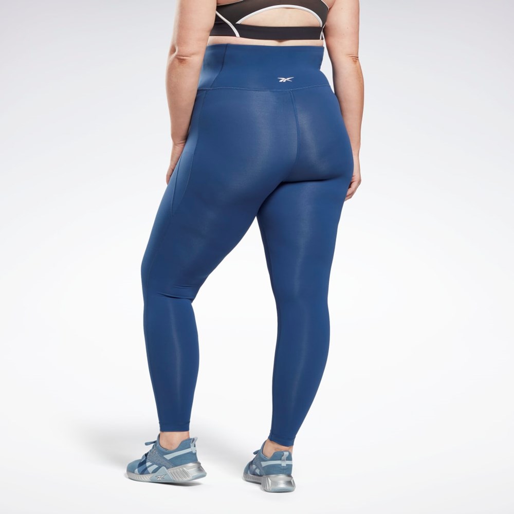 Reebok Lux High-Waisted Tights (Plus Size) Sininen | LJQDAG-927