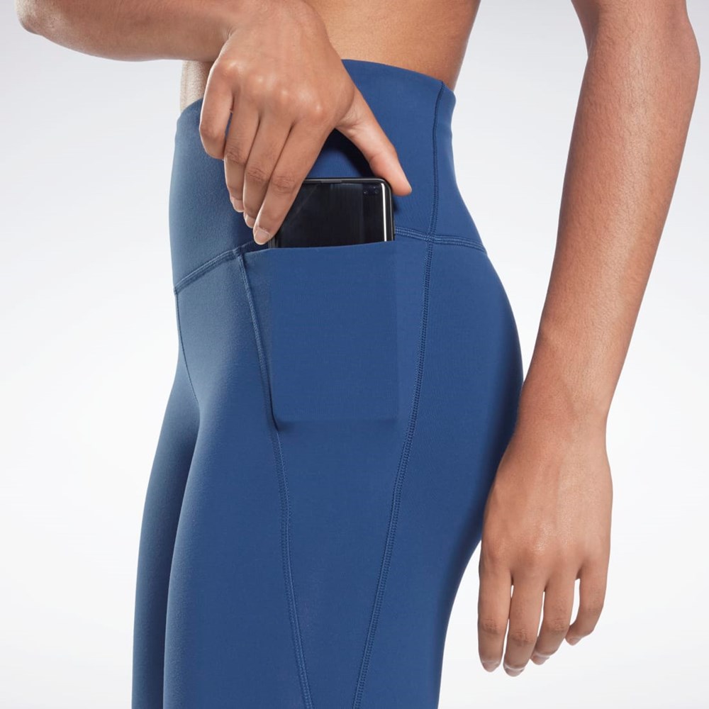 Reebok Lux High-Waisted Tights Sininen | NXYLQP-152
