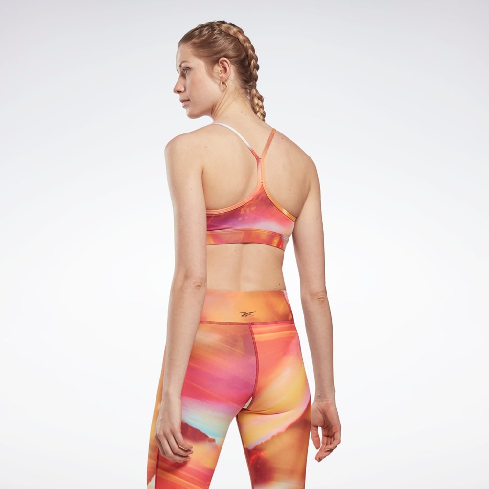 Reebok Lux Laiha Sports Bra Punch Berry | KLMBGY-983
