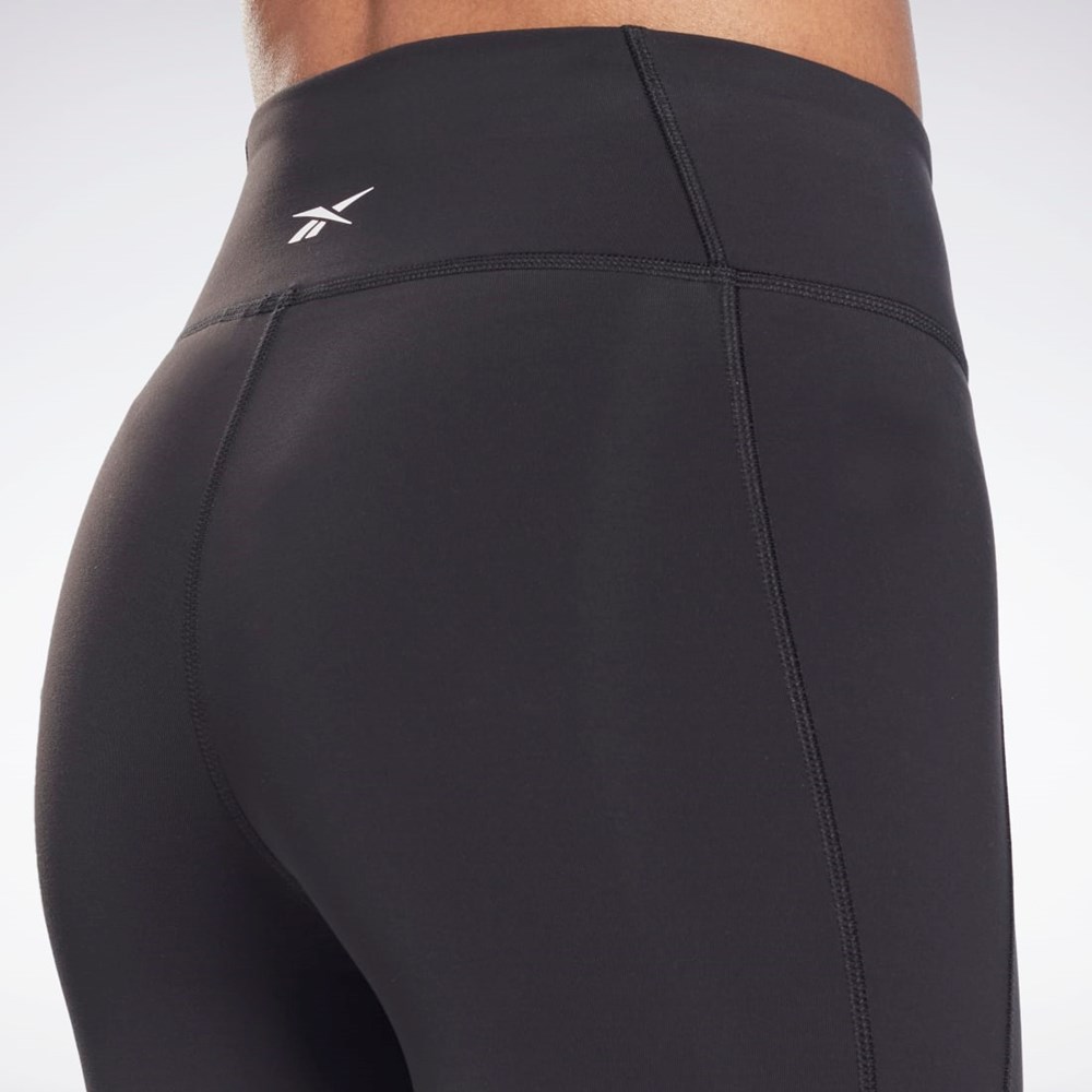 Reebok Lux Leggings Mustat | WDPCFA-907