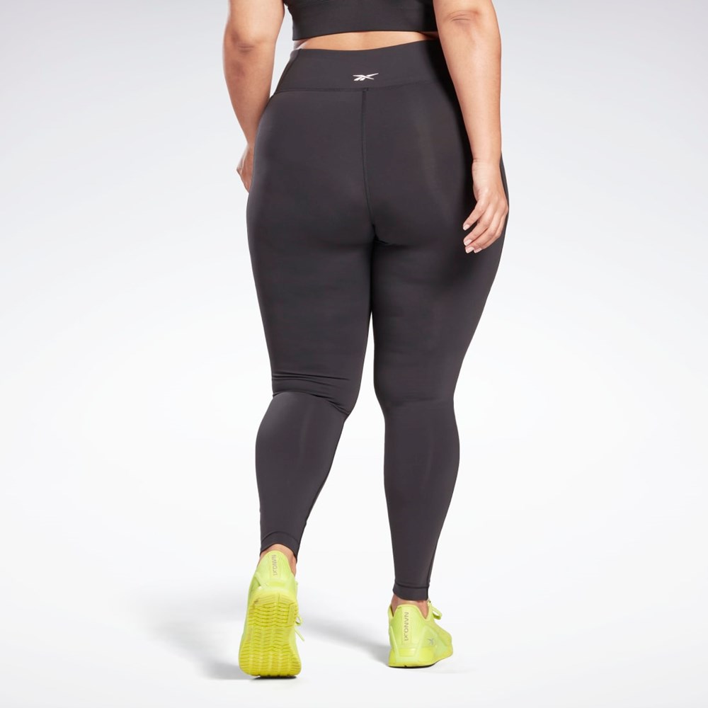 Reebok Lux Leggings (Plus Size) Mustat | JGWKLC-568