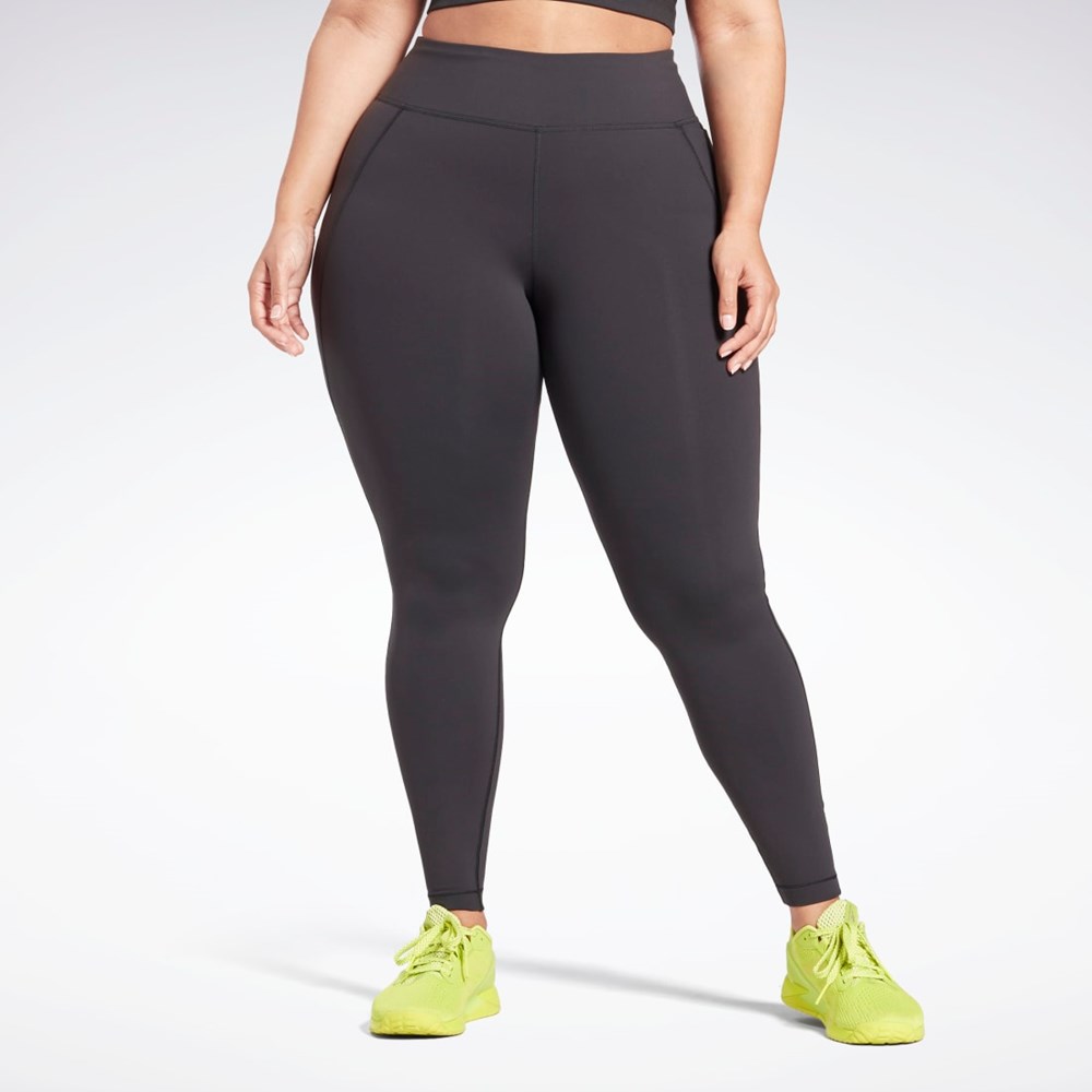 Reebok Lux Leggings (Plus Size) Mustat | JGWKLC-568