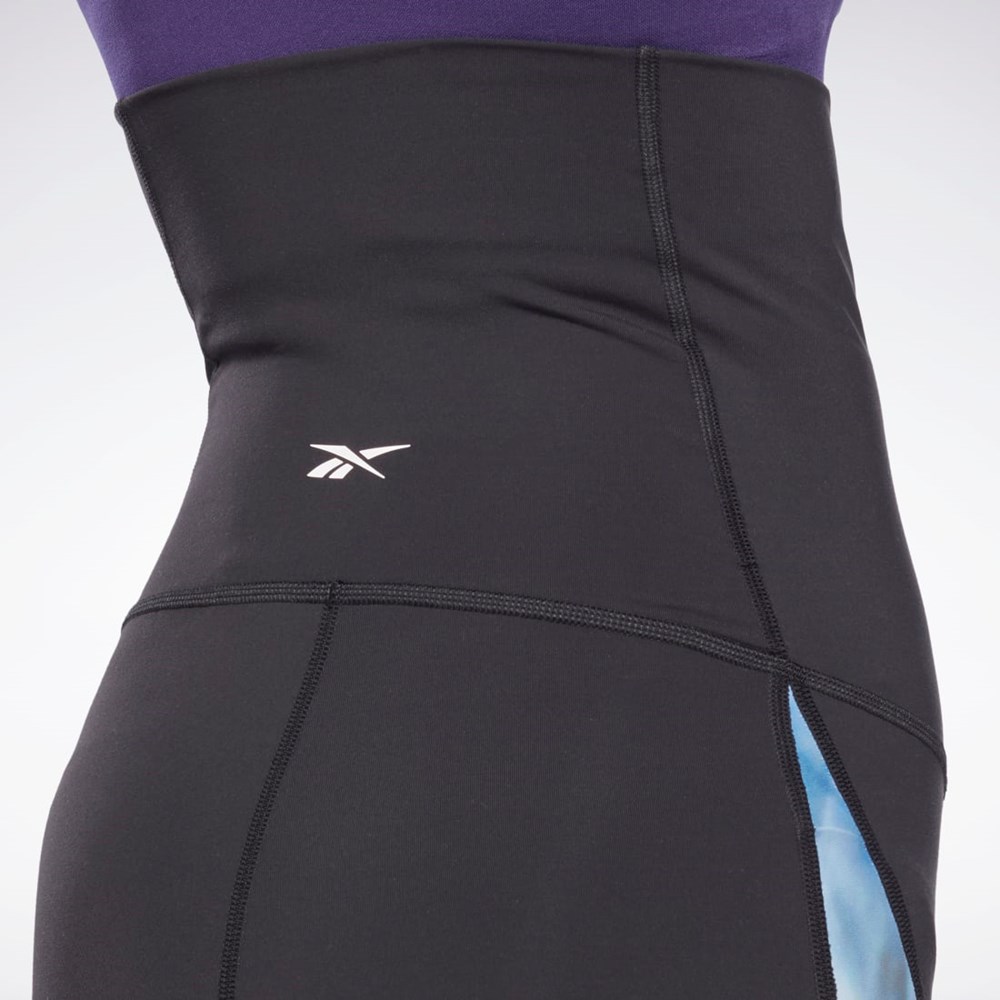 Reebok Lux Maternity Bike Shorts Mustat | ZBFWVO-673