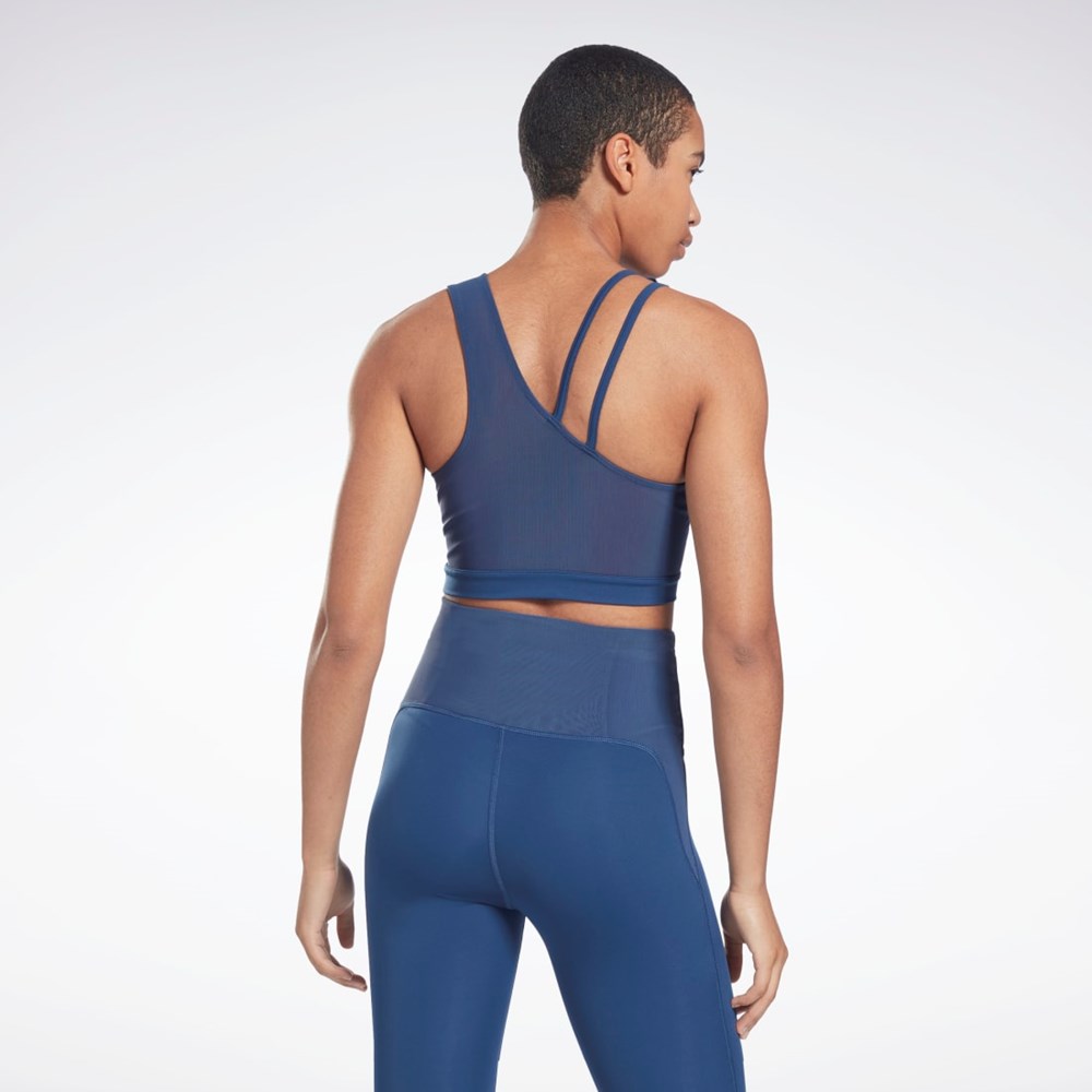 Reebok Lux Perform Crop Top Sininen | PIMKYW-524