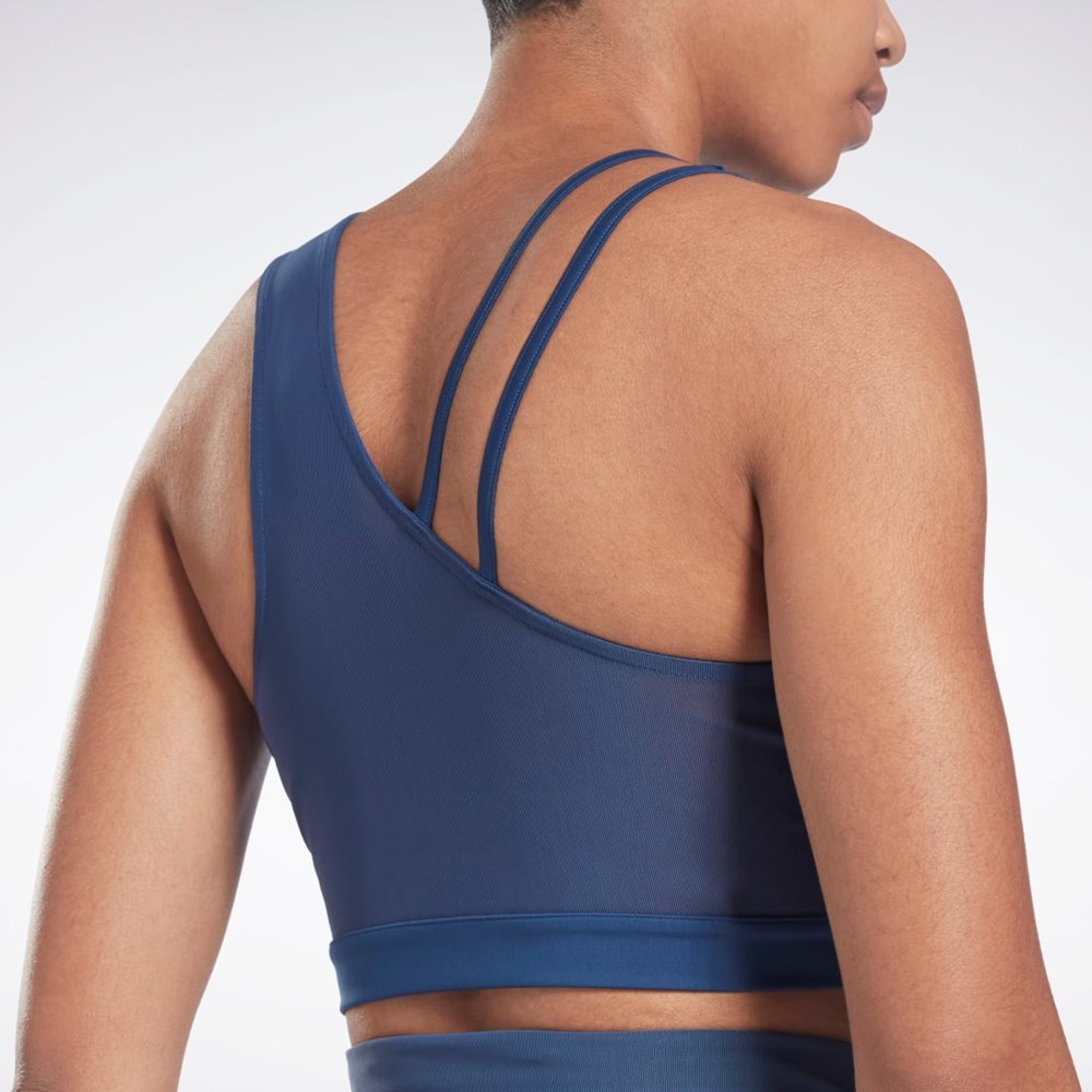 Reebok Lux Perform Crop Top Sininen | PIMKYW-524