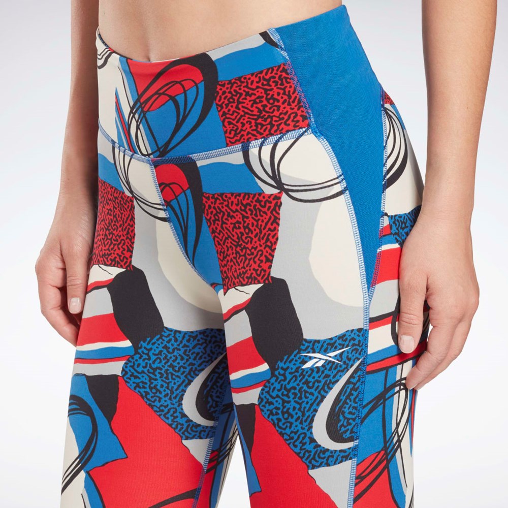 Reebok Lux Perform Leggings Sininen | DCREWM-069