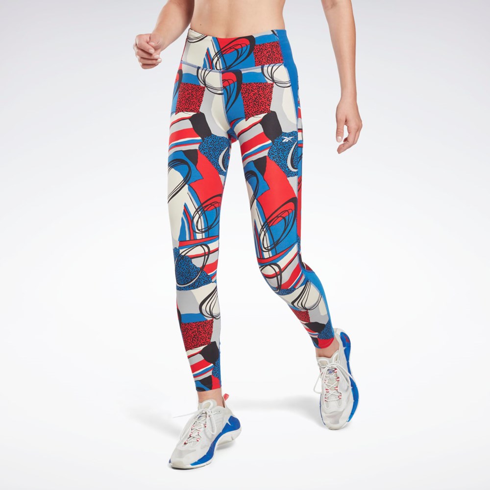 Reebok Lux Perform Leggings Sininen | DCREWM-069