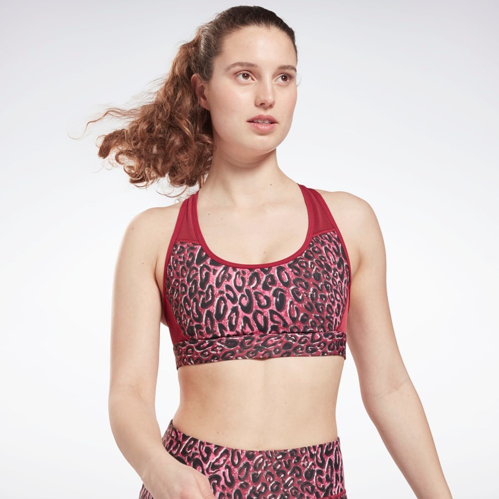 Reebok Lux Racer Pehmustettu Sports Bra Punch Berry | SDAZVG-654