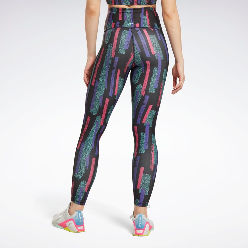 Reebok MYT Allover Print Tights Pinkki | CJALDP-479