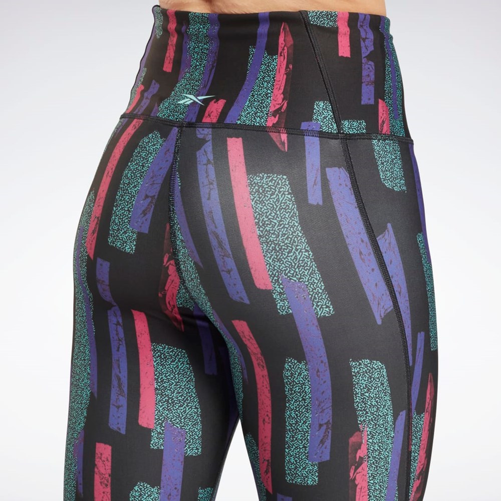 Reebok MYT Allover Print Tights Pinkki | CJALDP-479