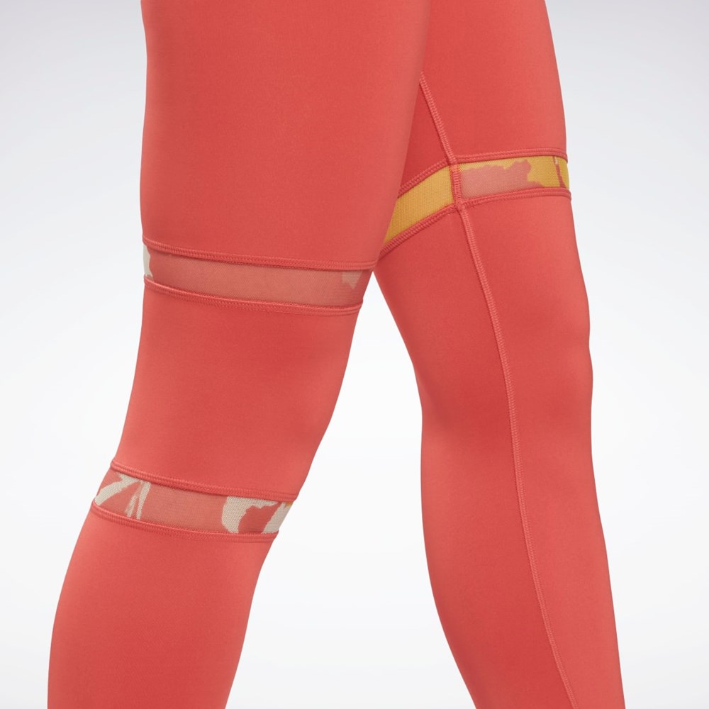 Reebok MYT Detail Leggings Rhodonite | ZWDKFA-369