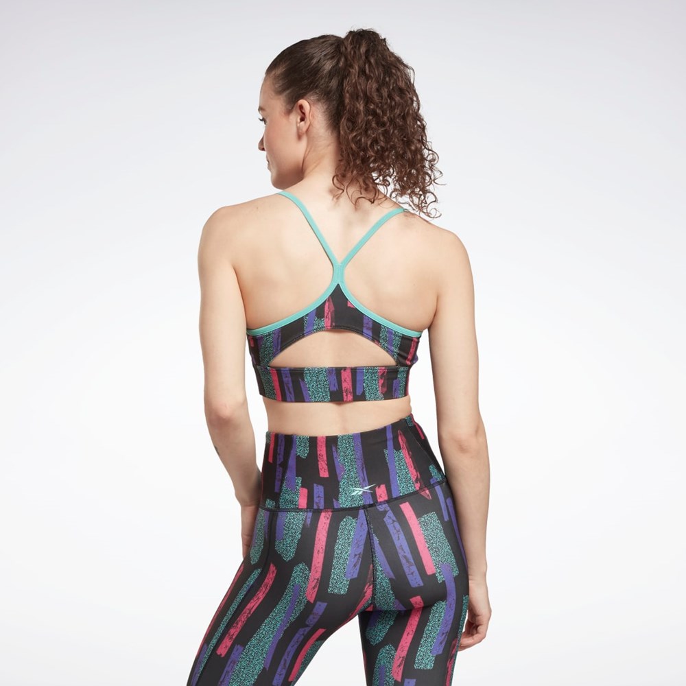 Reebok MYT Printed Bra Pinkki | JPYTXS-495