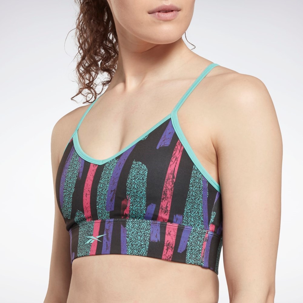 Reebok MYT Printed Bra Pinkki | JPYTXS-495