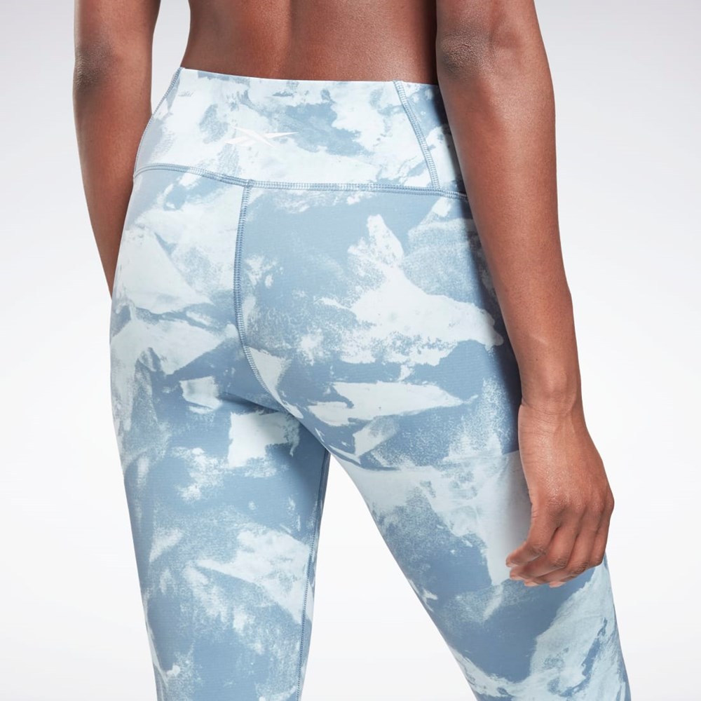 Reebok MYT Printed Leggings Sininen | CTLXAV-931