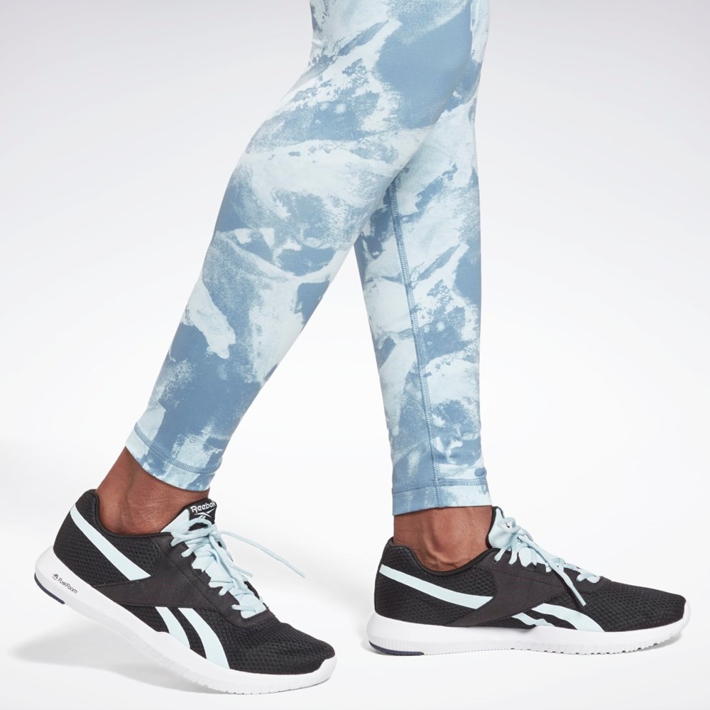 Reebok MYT Printed Leggings Sininen | CTLXAV-931