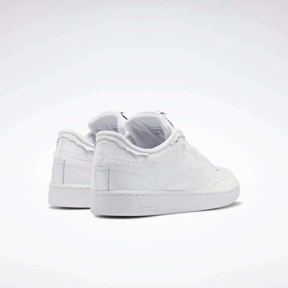 Reebok Maison Margiela Club C Memory Of Shoes Valkoinen Mustat Valkoinen | UHGQWF-136