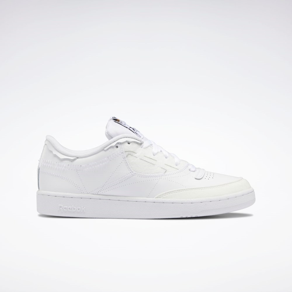 Reebok Maison Margiela Club C Memory Of Shoes Valkoinen Mustat Valkoinen | UHGQWF-136
