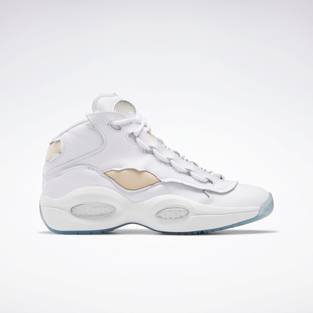 Reebok Maison Margiela Question Mid Memory Of Basketball Shoes Valkoinen Mustat Valkoinen | BMNHUP-248