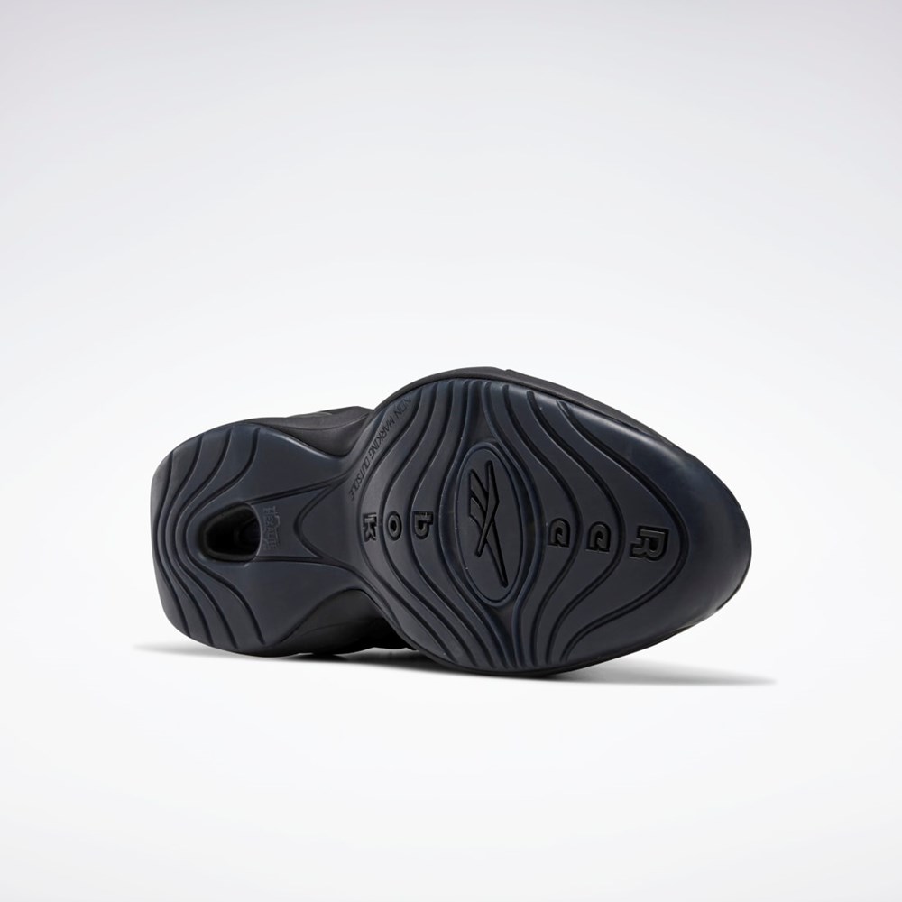 Reebok Maison Margiela Question Mid Memory Of Basketball Shoes Mustat Valkoinen Mustat | KCUTNW-709