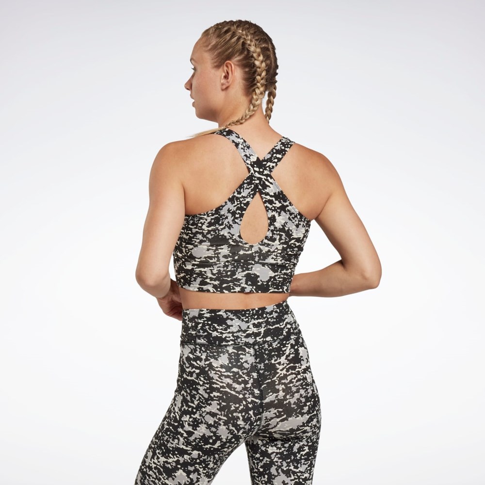 Reebok Modern Safari Bralette Mustat | QZGXWJ-617