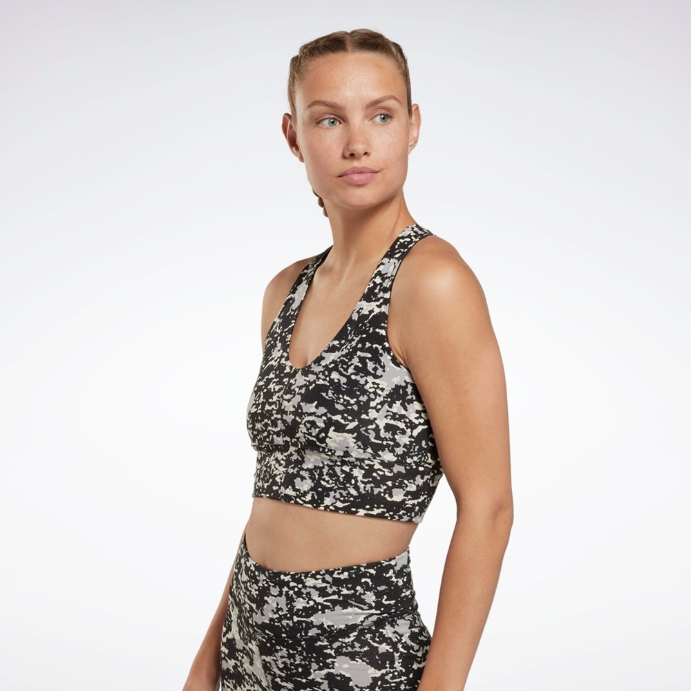 Reebok Modern Safari Bralette Mustat | QZGXWJ-617