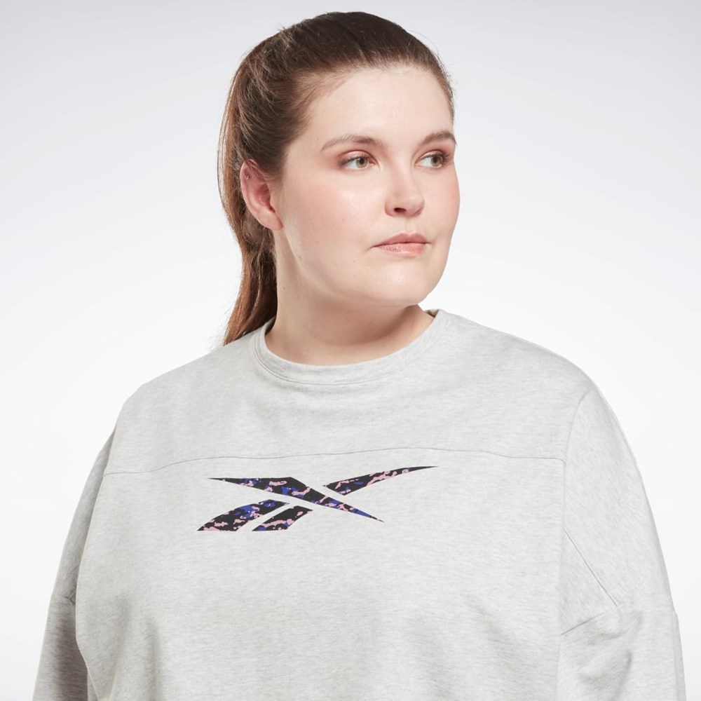 Reebok Modern Safari Coverup (Plus Size) Vaaleanharmaat | BANMOZ-230