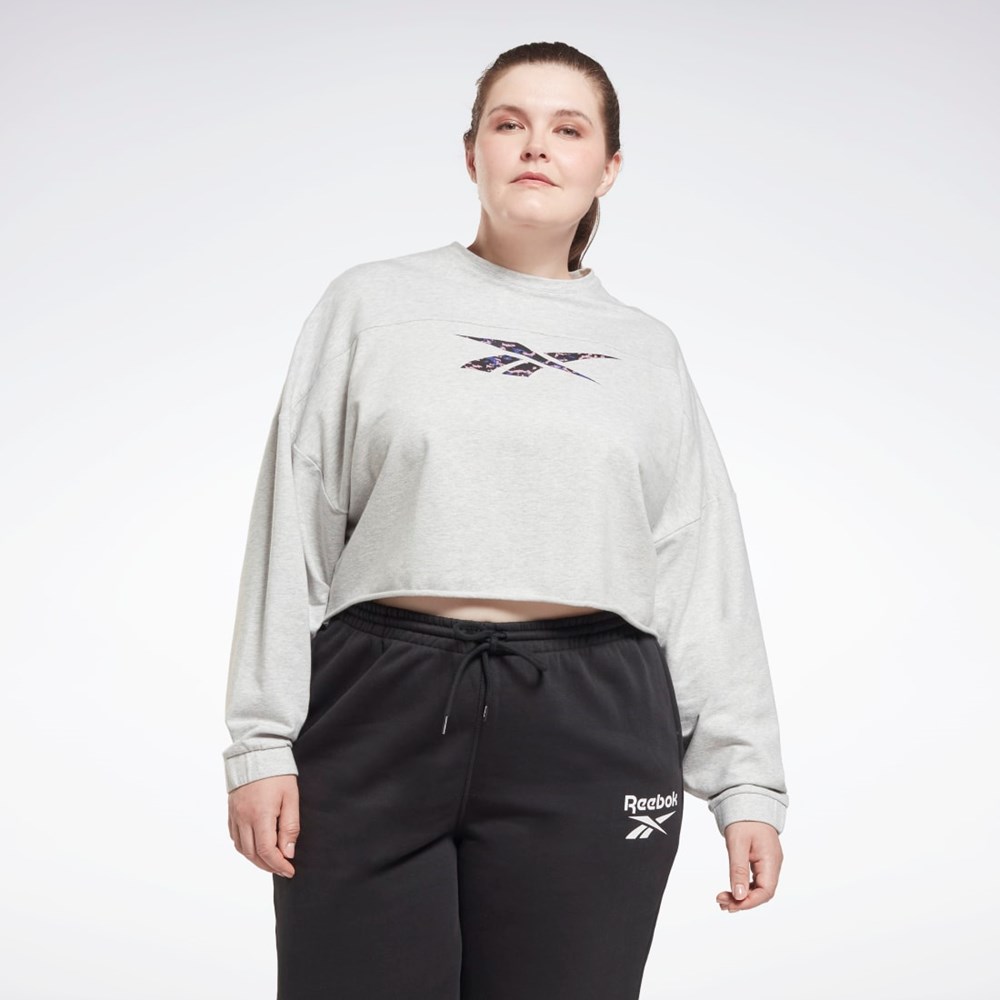 Reebok Modern Safari Coverup (Plus Size) Vaaleanharmaat | BANMOZ-230