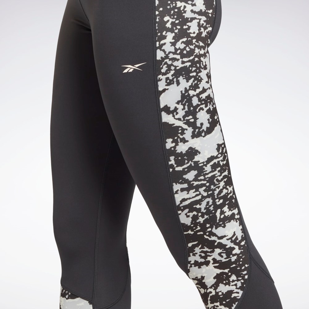 Reebok Modern Safari Leggings Mustat | SJEAUP-067