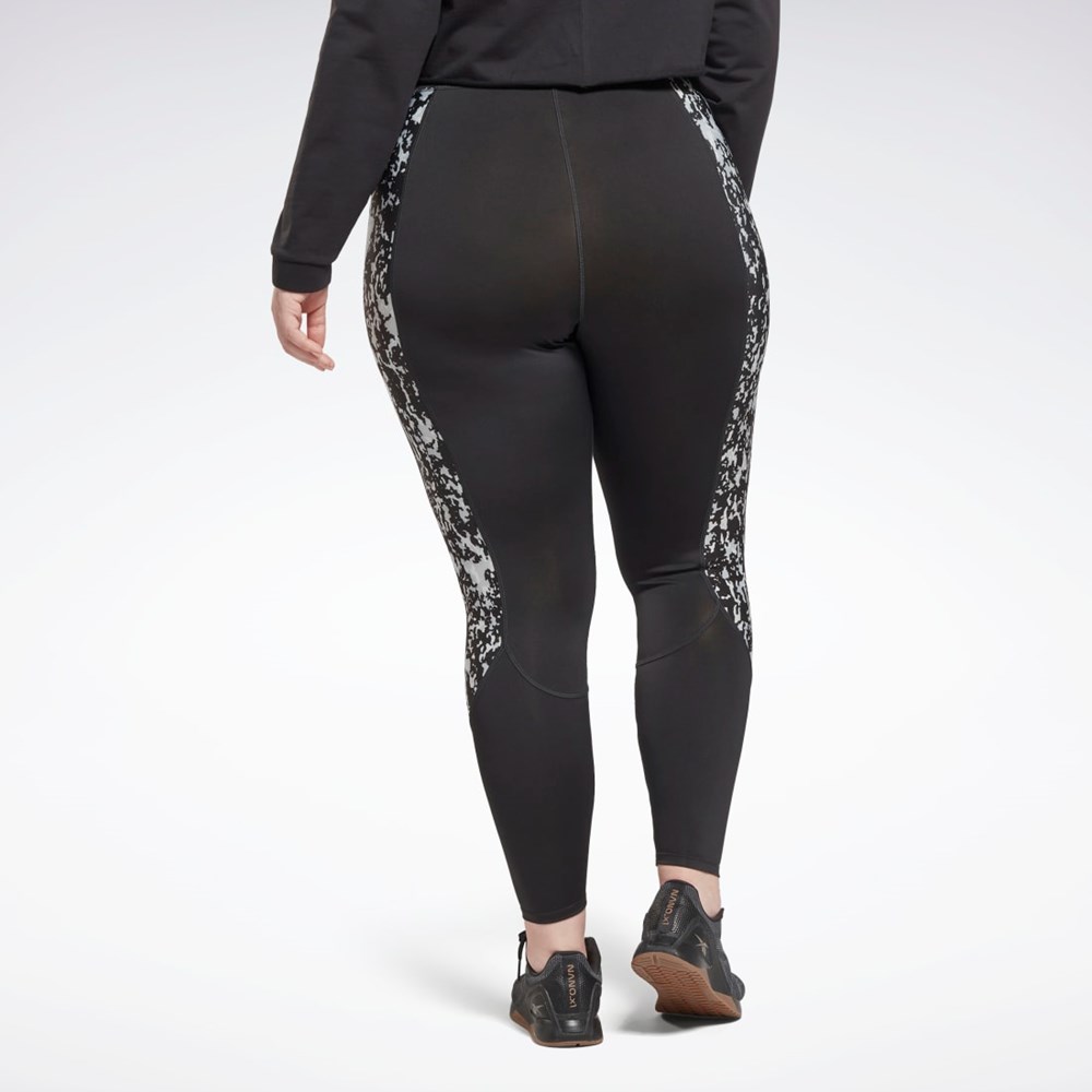 Reebok Modern Safari Leggings (Plus Size) Mustat | KAEDTO-209