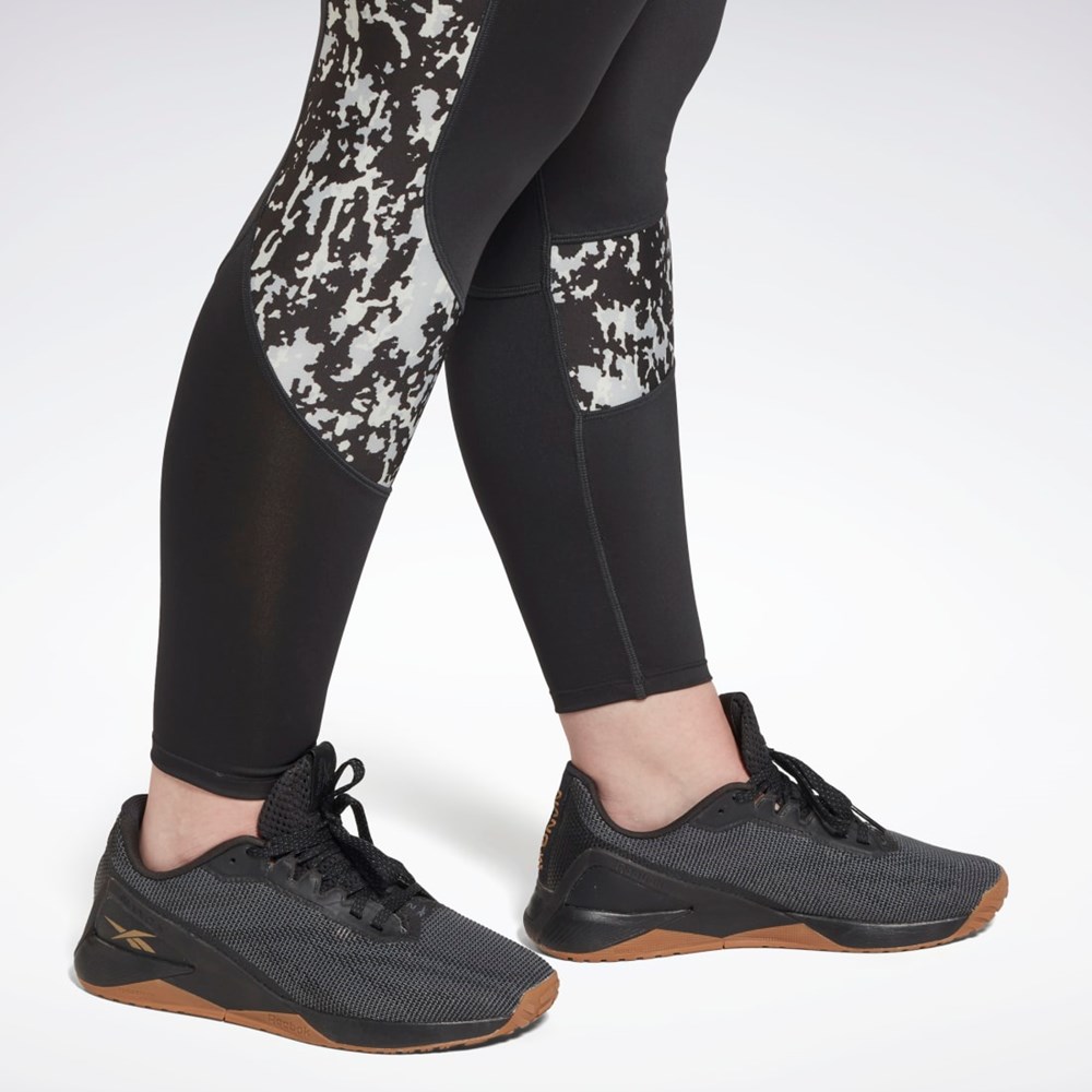 Reebok Modern Safari Leggings (Plus Size) Mustat | KAEDTO-209