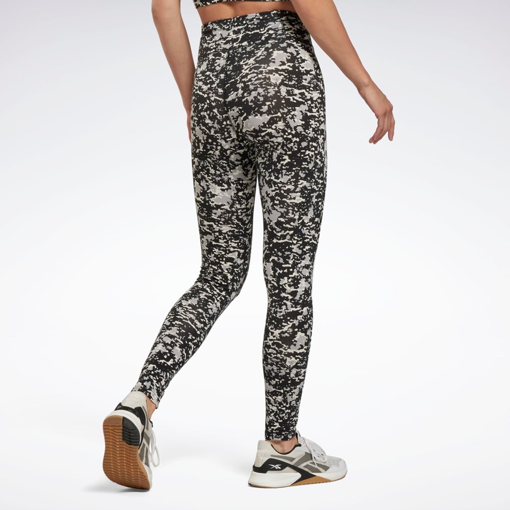 Reebok Modern Safari Puuvilla Leggings Mustat | MQTHIE-291
