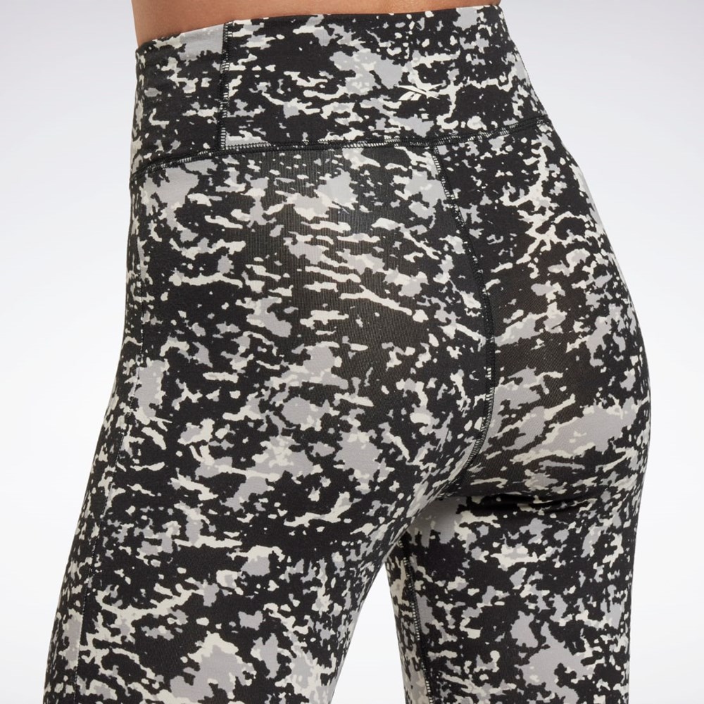 Reebok Modern Safari Puuvilla Leggings Mustat | MQTHIE-291