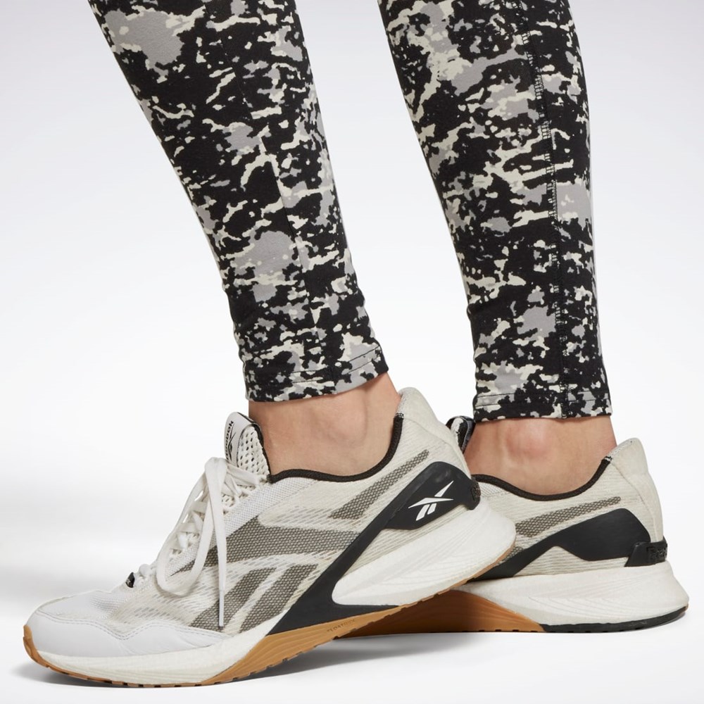 Reebok Modern Safari Puuvilla Leggings Mustat | MQTHIE-291