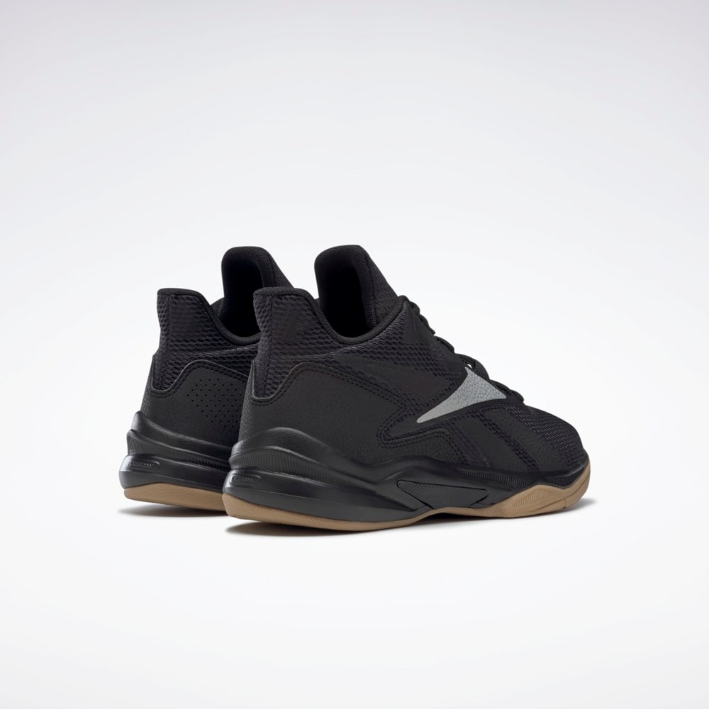 Reebok More Buckets Basketball Shoes Mustat Hopea Valkoinen | YXMPDZ-971