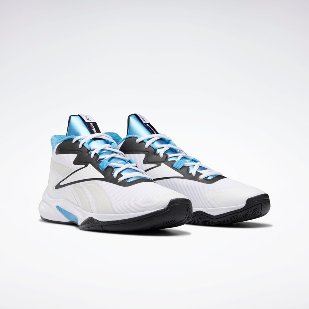 Reebok More Buckets Basketball Shoes Valkoinen Mustat Sininen | HRLPTQ-316
