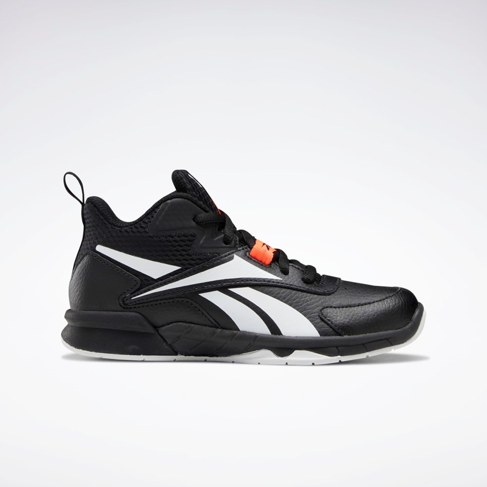 Reebok More Buckets Shoes - Preschool Mustat Valkoinen Oranssi | HAYRMT-479