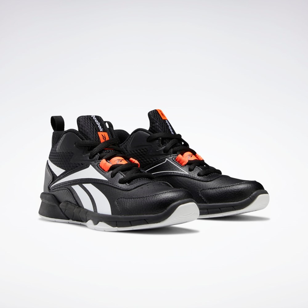 Reebok More Buckets Shoes - Preschool Mustat Valkoinen Oranssi | MFZTKG-086