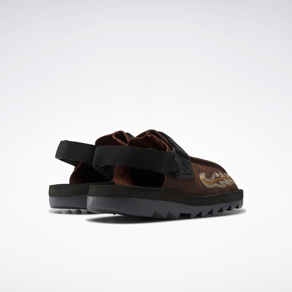 Reebok Mountain Research Beatnik Slides Ruskea Mustat Harmaat | PILYKT-980