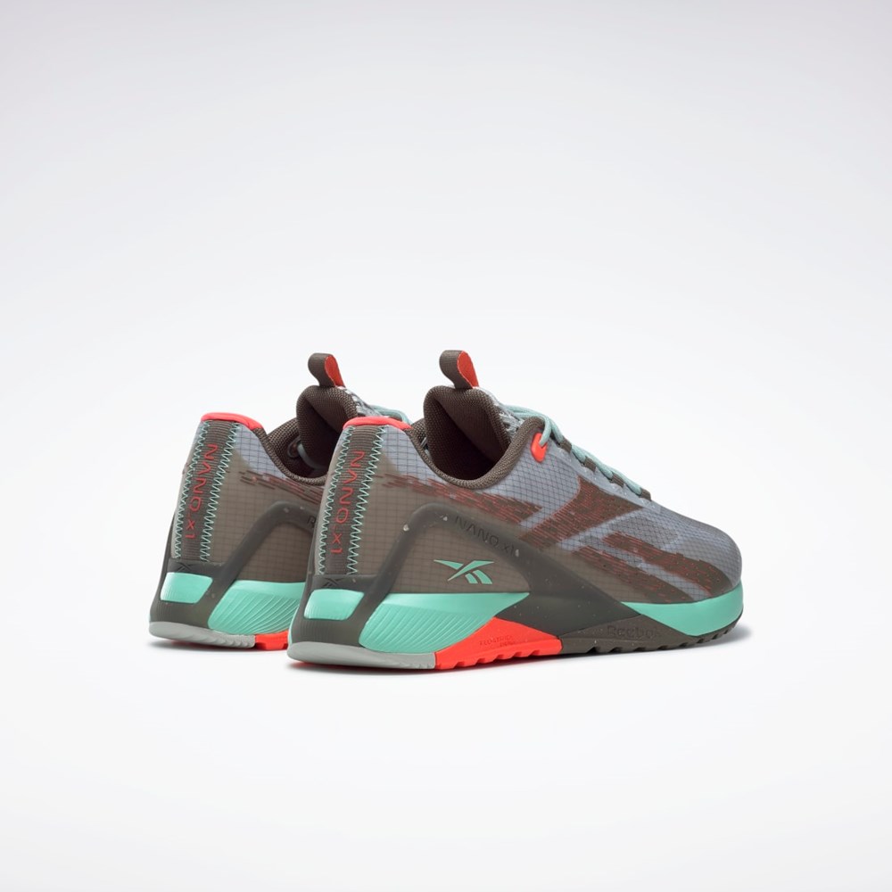 Reebok Nano X1 Adventure Shoes Harmaat Harmaat Minttu | DXABWH-649