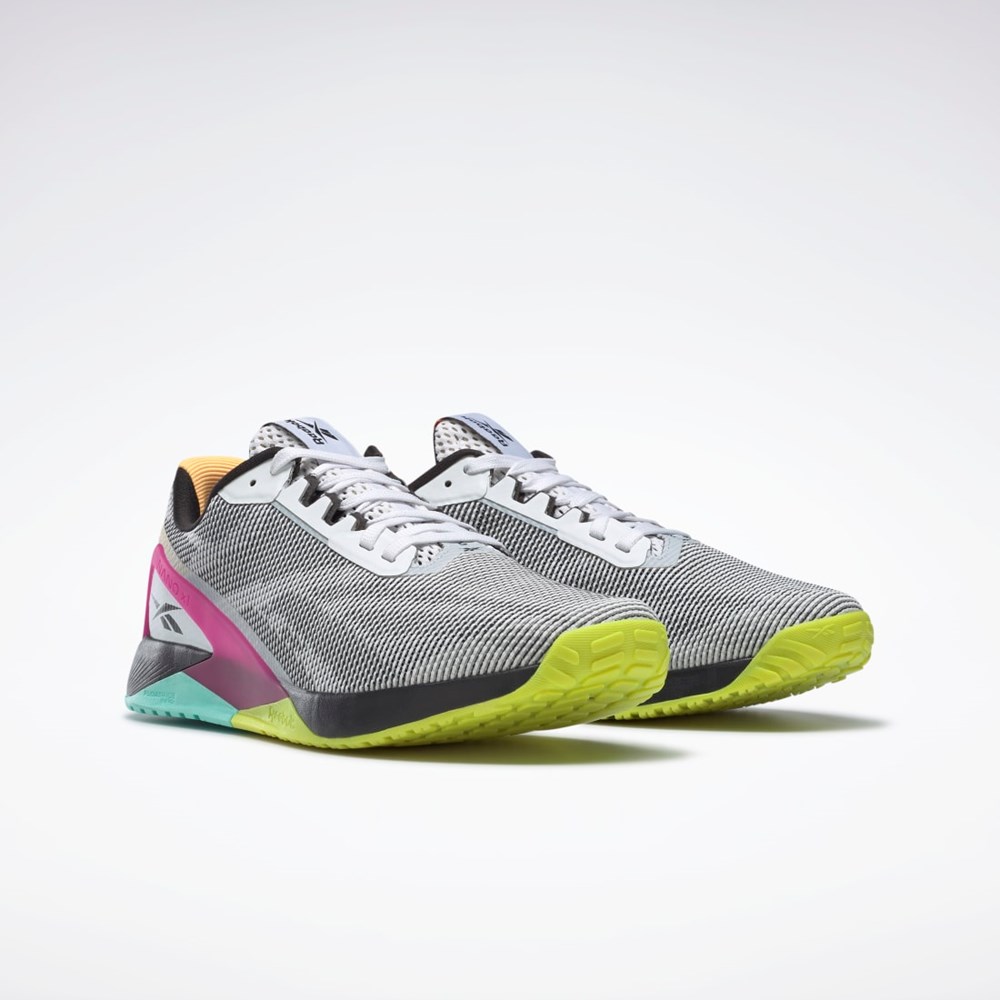 Reebok Nano X1 Grit Koulutus Shoes Valkoinen Mustat Pinkki | JRSTCV-287